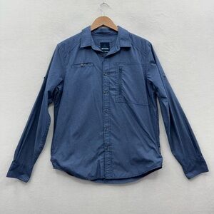 Prana Men’s Small Blue Button Up Shirt